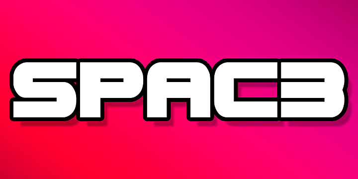 Highlighting the Spac3 font family.