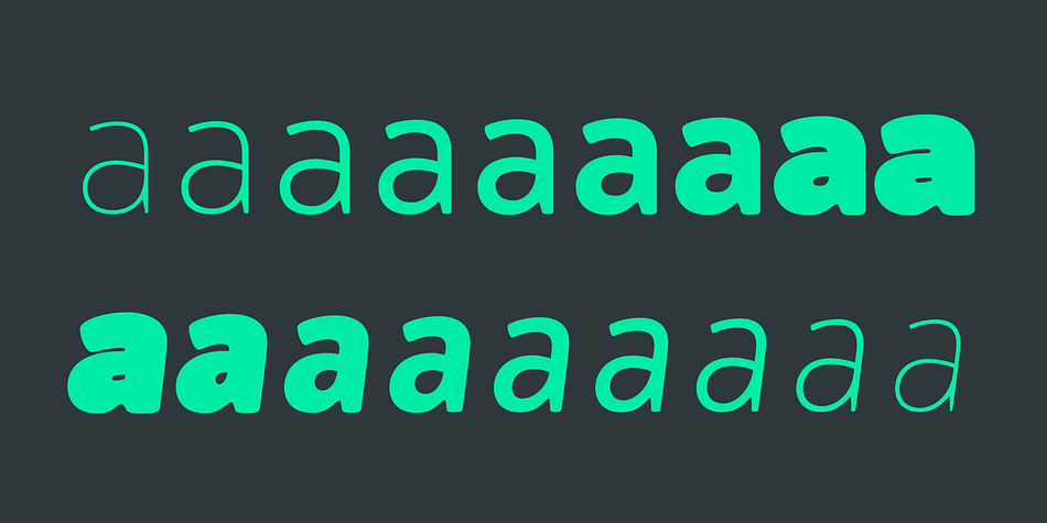 Ovink font family example.