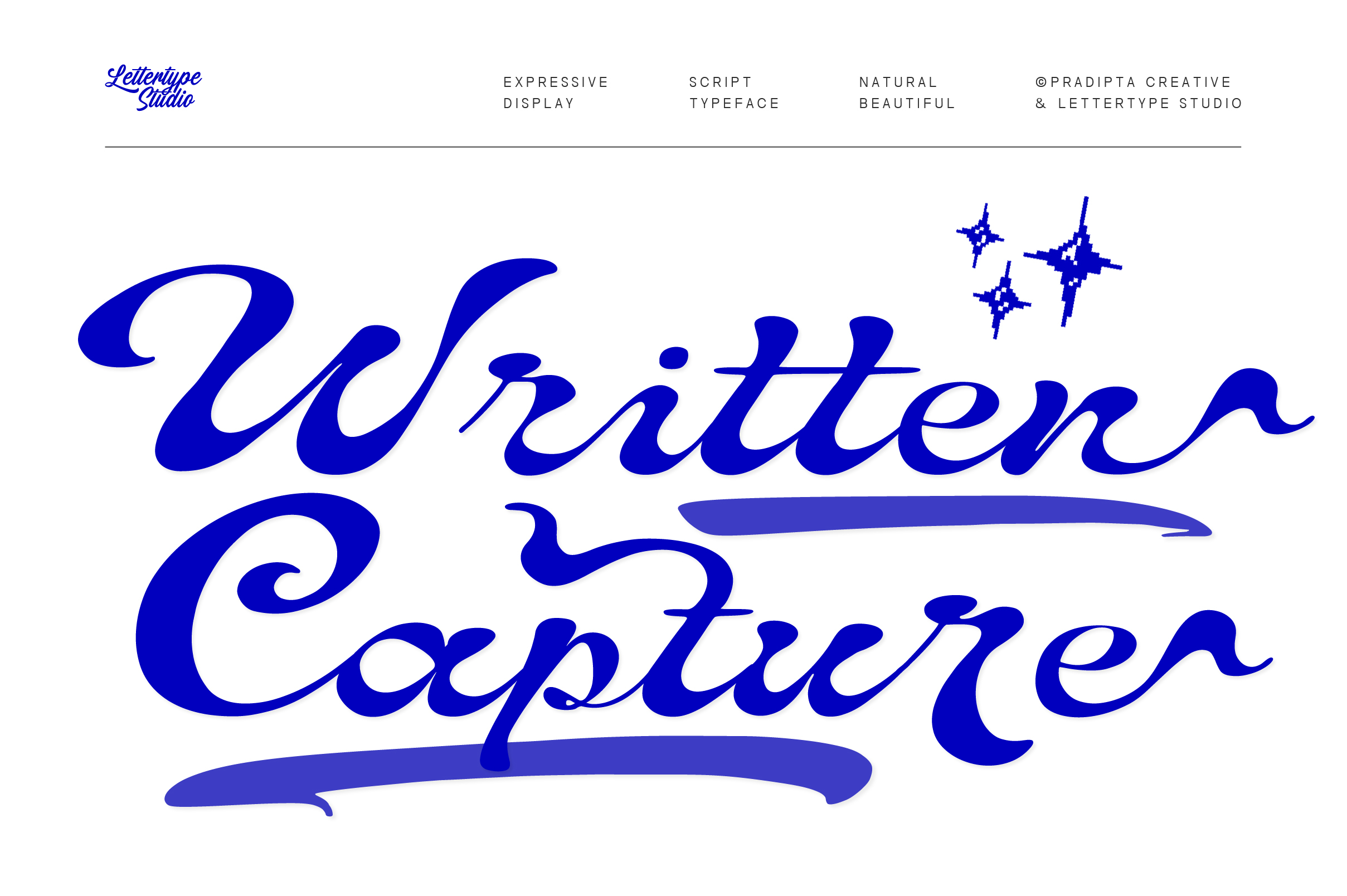 Written Capture Font