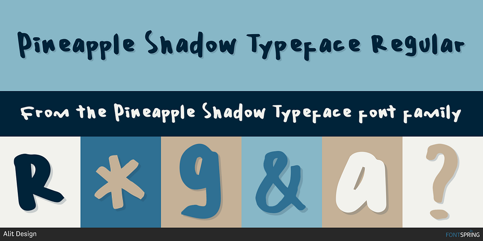 Pineapple Shadow Typeface Regular Font