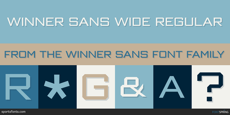 Winner Sans Wide Regular Font