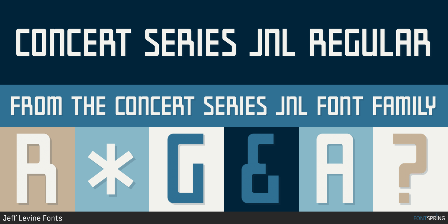 Fonts similar to Concert Series JNL