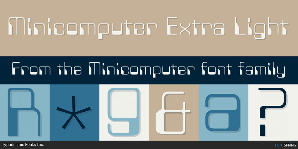 Minicomputer Extra Light Font