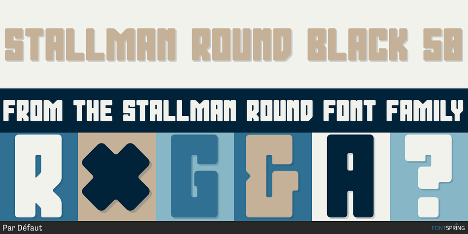 Stallman Round Black 50 Font