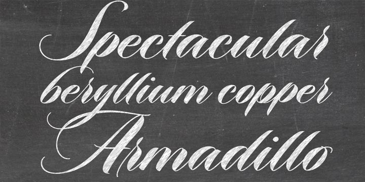Arbordale font family example.