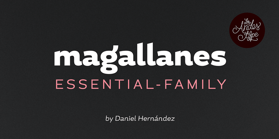Highlighting the Magallanes Essential font family.