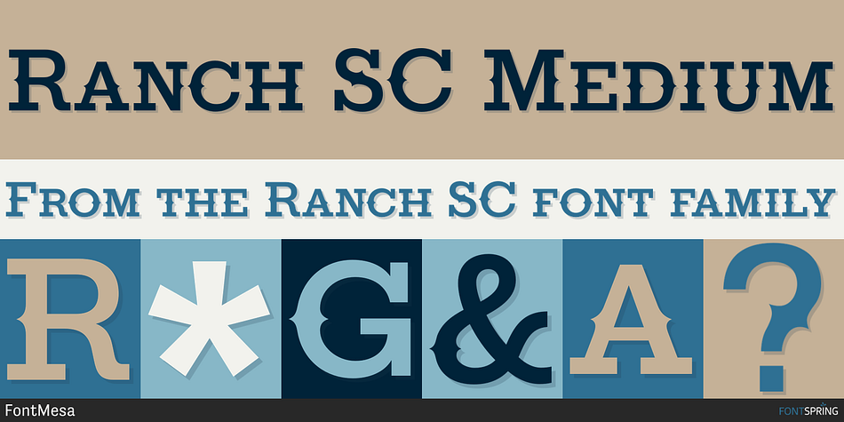 Ranch SC Medium Font