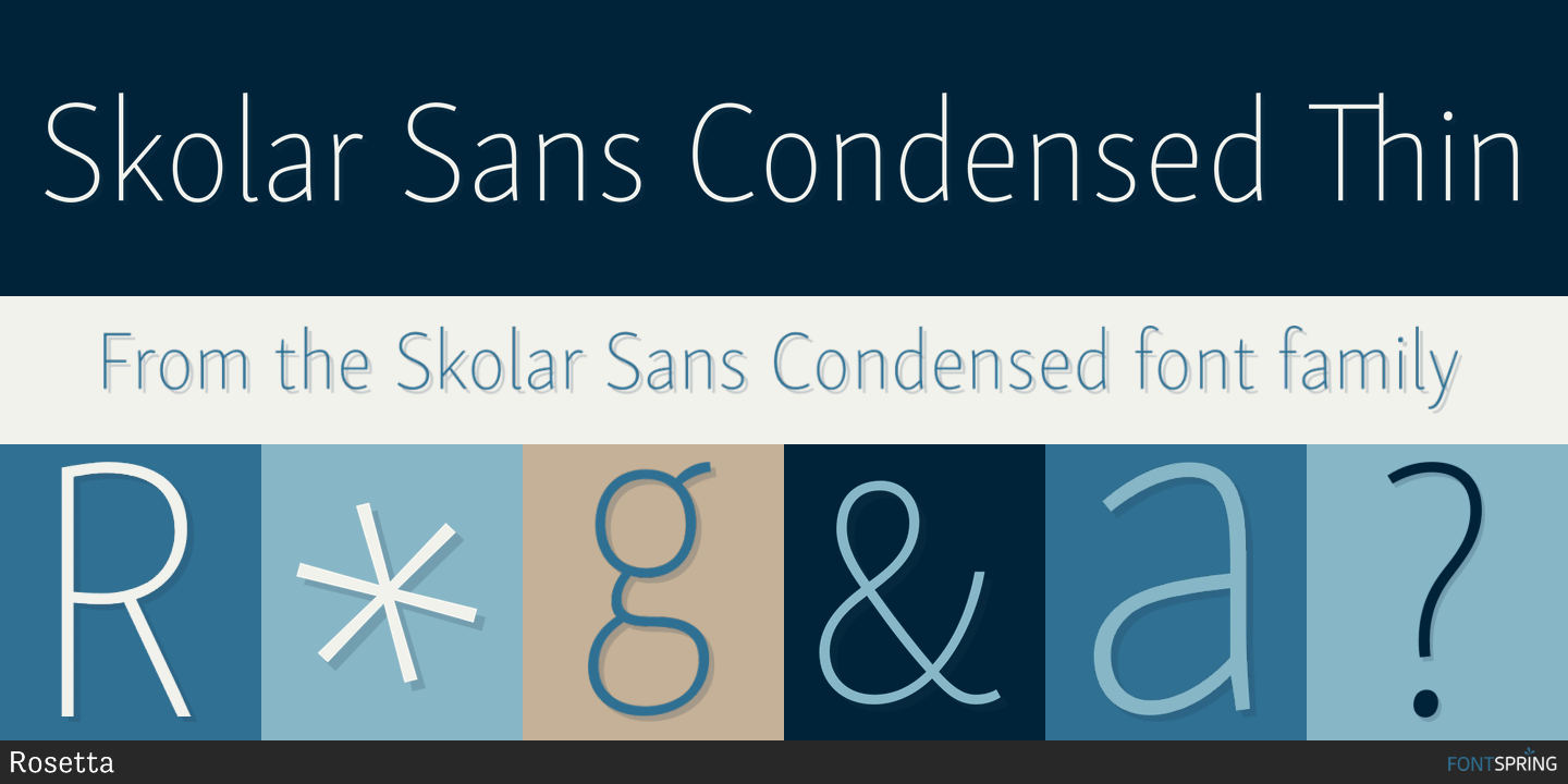 Fonts similar to Skolar Sans Condensed