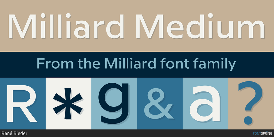 Milliard Medium Font
