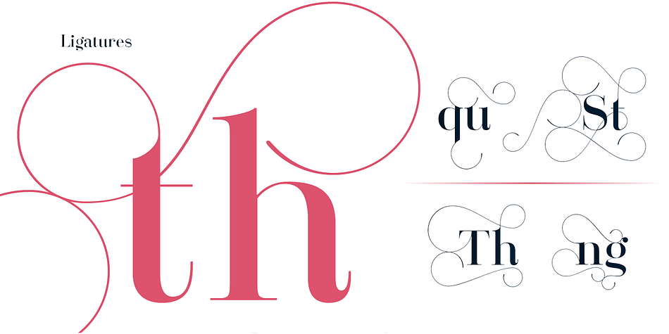 Santis font family example.