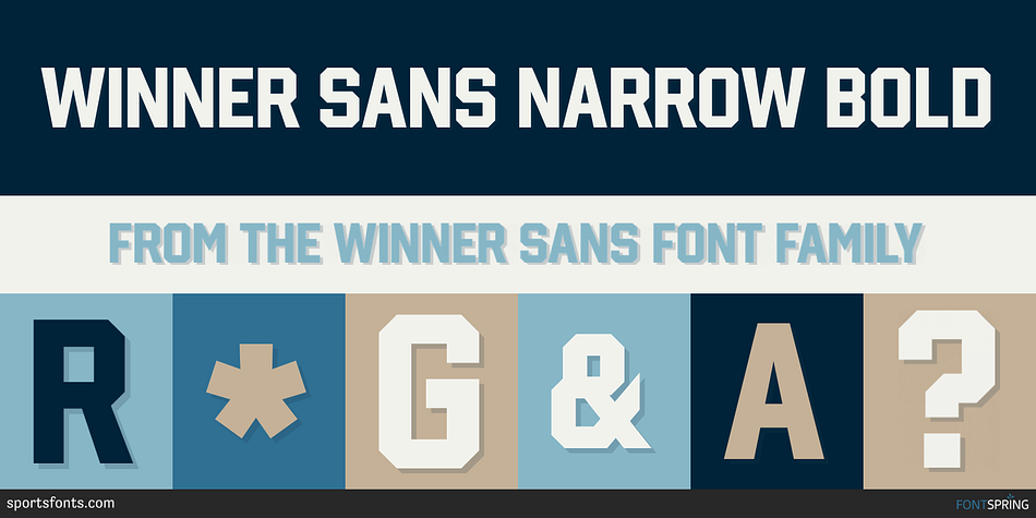 Winner Sans Narrow Bold Font
