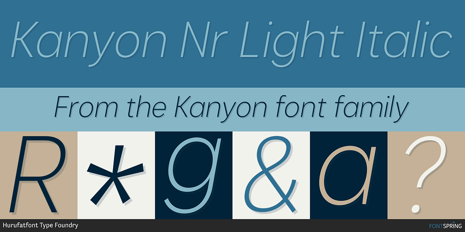 Kanyon Narrow Font