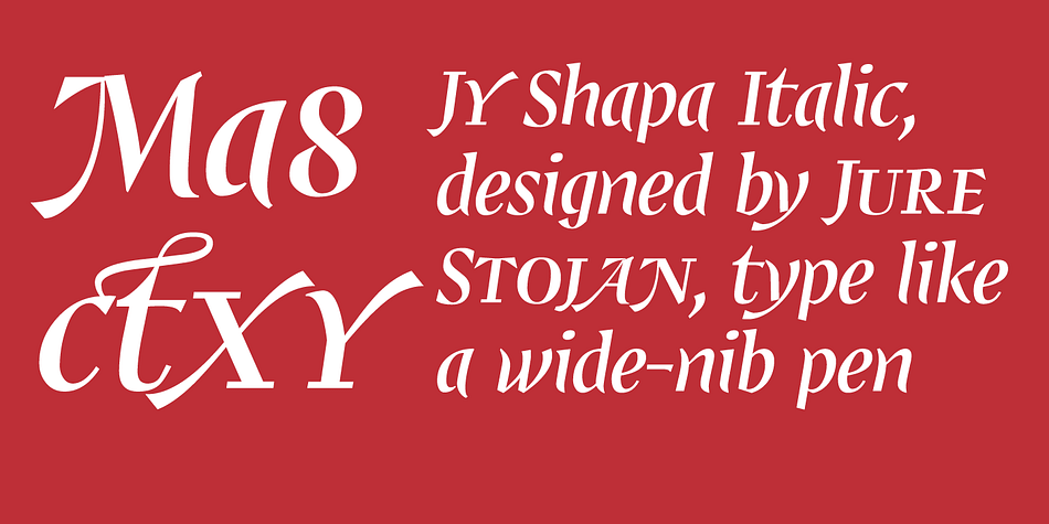 The JY Shapa fonts come with over 5,000 kerning pairs each.