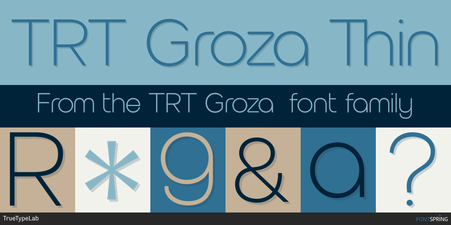 Fonts similar to TRT Groza