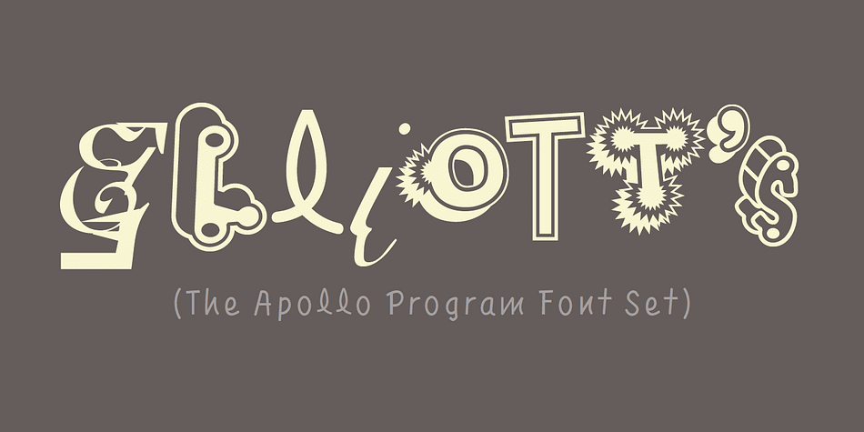 Displaying the beauty and characteristics of the The Apollo Program font family.