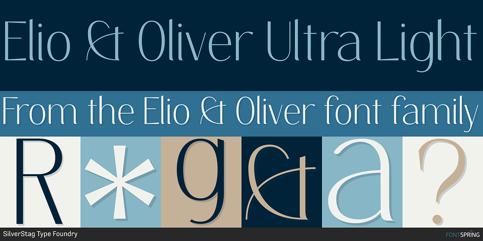 Elio & Oliver Ultra Light Font