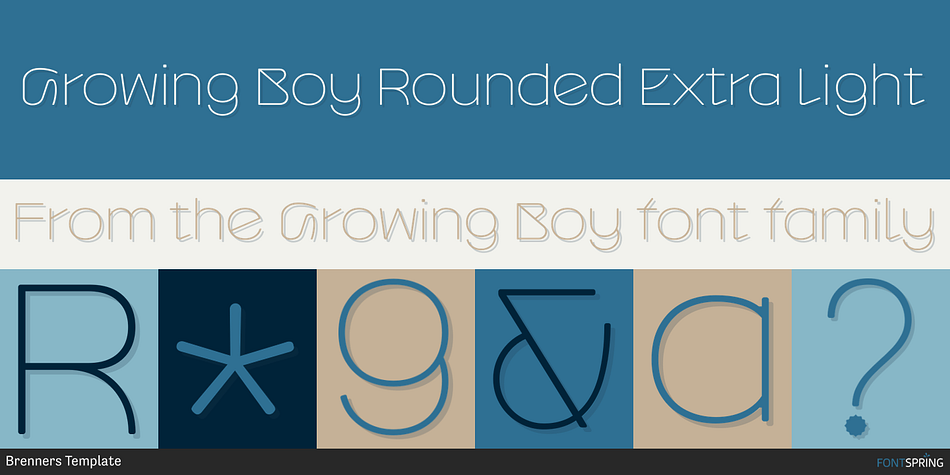 Growing Boy Rounded Extra Light Font