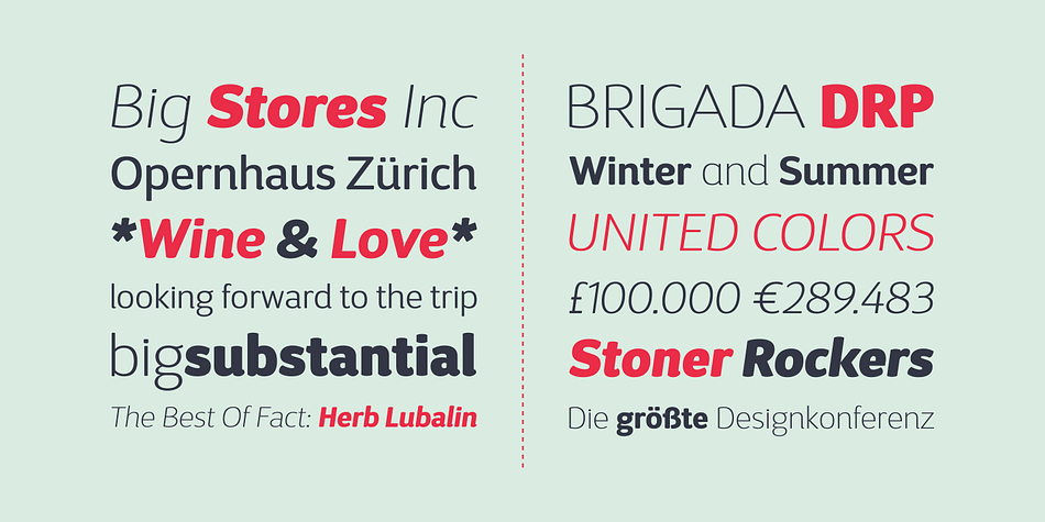 D Sari has 22 variants, which make it a very dynamic typeface.