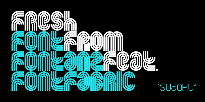 Emphasizing the favorited Sudoku font family.