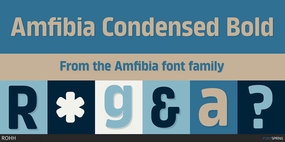 Amfibia Condensed Bold Font