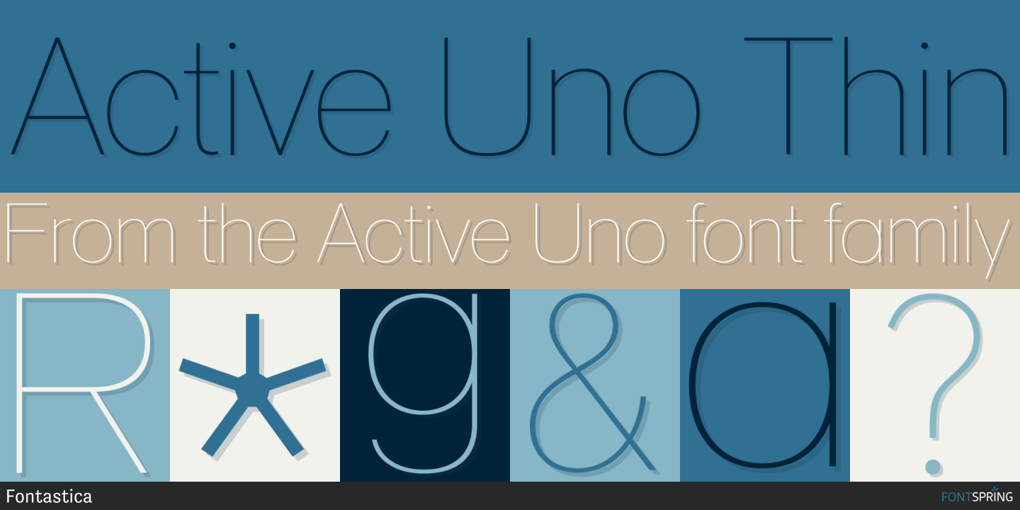 Fonts similar to Active Uno