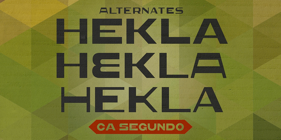 Displaying the beauty and characteristics of the CA Segundo font family.