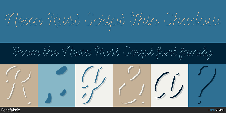 Nexa Rust Script Thin Shadow Font