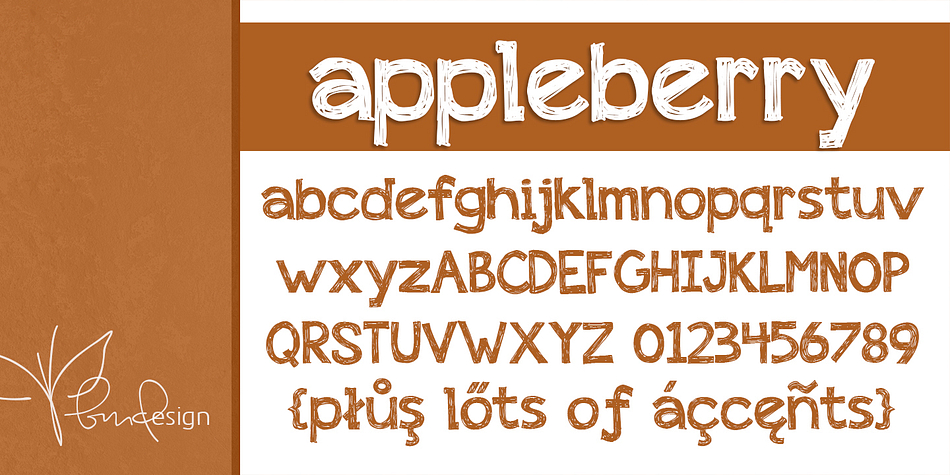 Displaying the beauty and characteristics of the Appleberry font family.