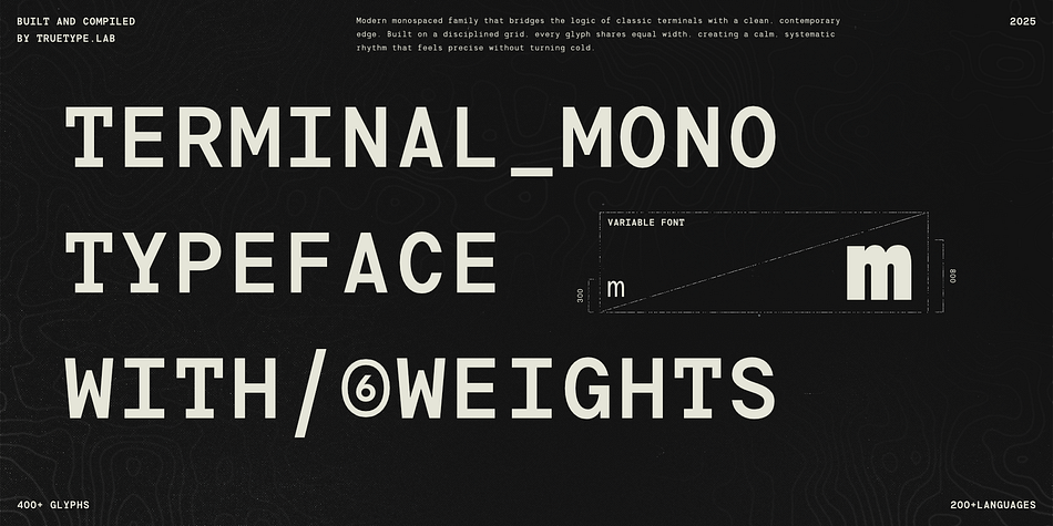 TRT Terminal Mono Extra Bold Font