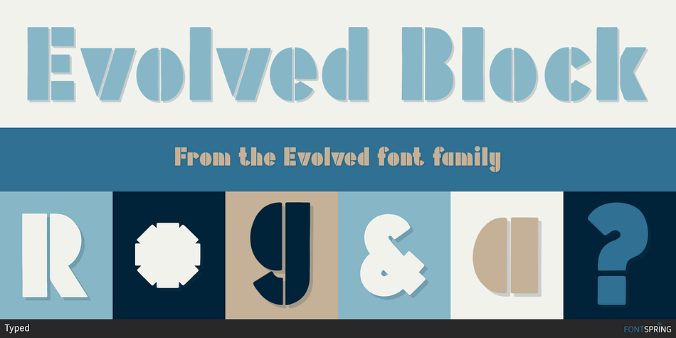 Evolved Block Font