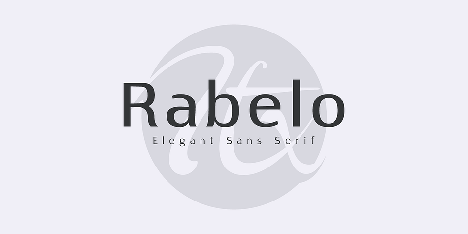 Highlighting the Rabelo font family.