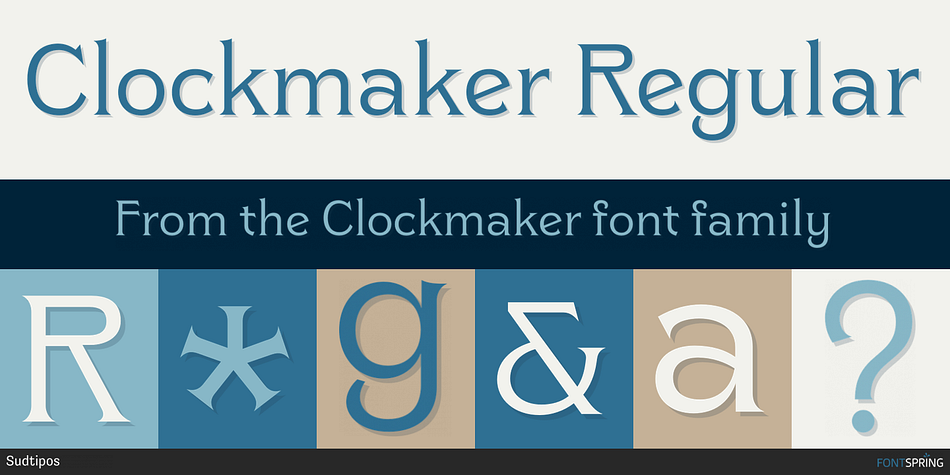 Clockmaker Regular Font