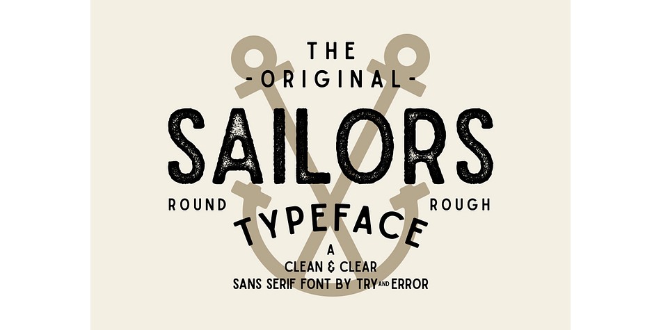 Sailors is a a five font family.