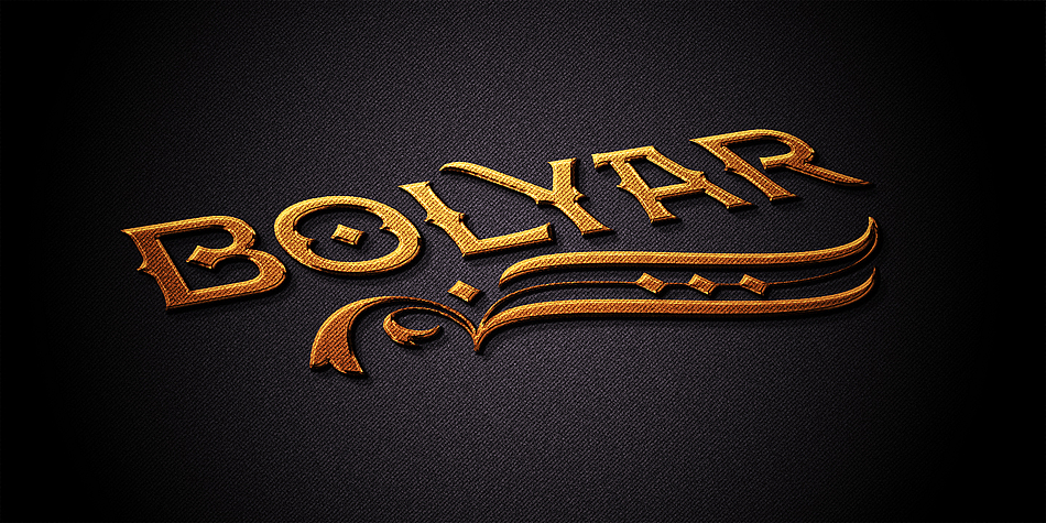 FM Bolyar Ornate Pro is a a five font family.