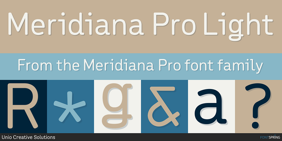 Meridiana Pro Light Font