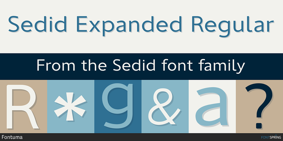 Sedid Expanded Regular Font