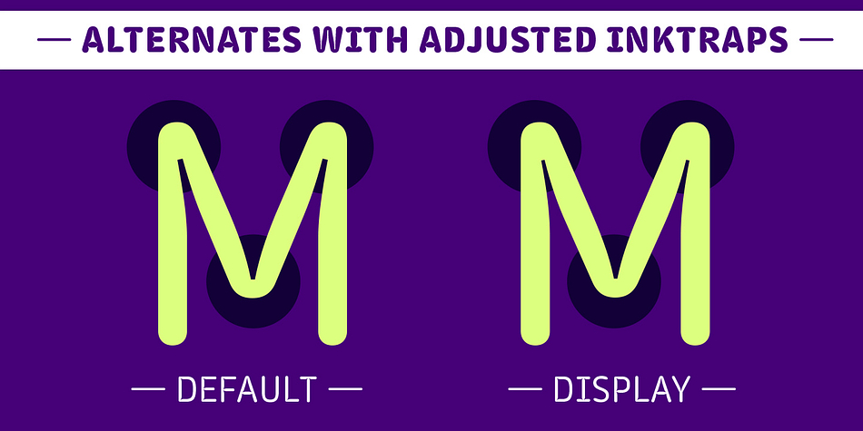 Highlighting the Trench Rounded font family.