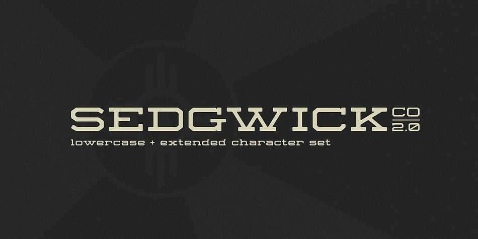 A steam powered typeface meets modern style.