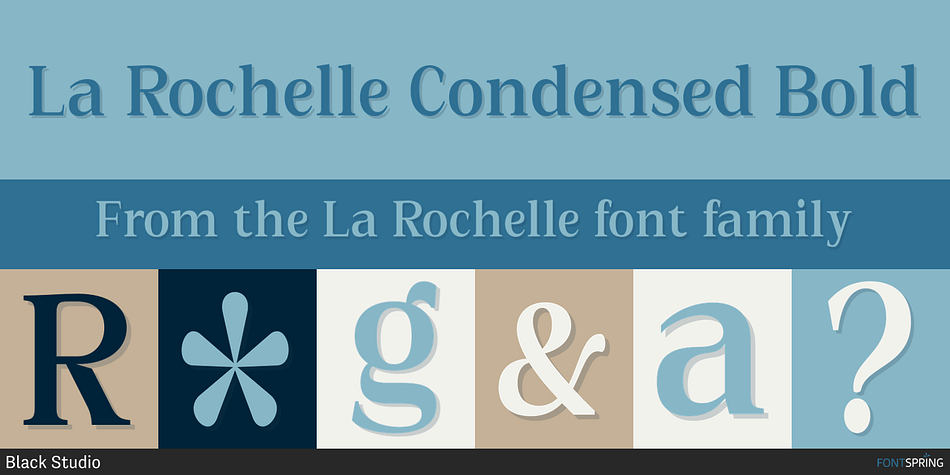 La Rochelle Condensed Bold Font