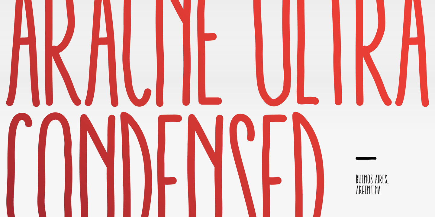 Aracne Ultra Condensed Font