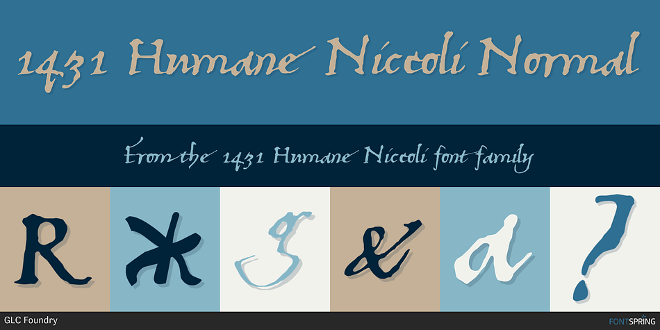 1431 Humane Niccoli Normal Font