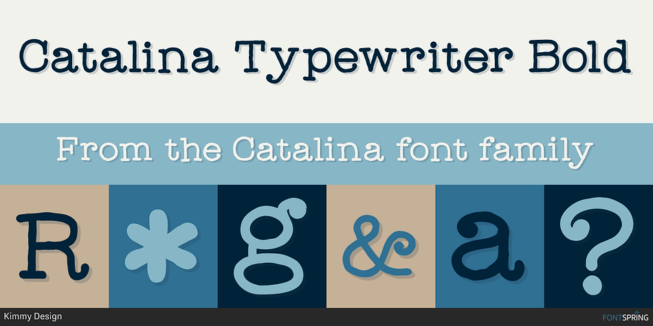 Catalina Typewriter Bold Font