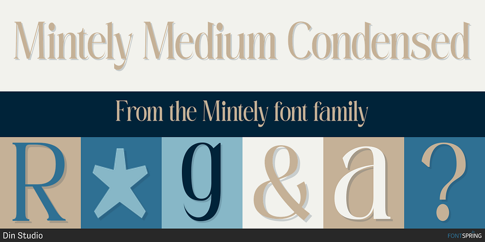 Mintely Medium Condensed Font