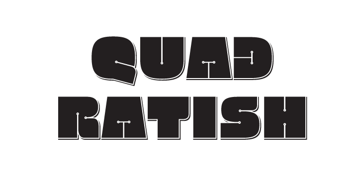 Quadratish is the nice-looking ultrablack fonts.