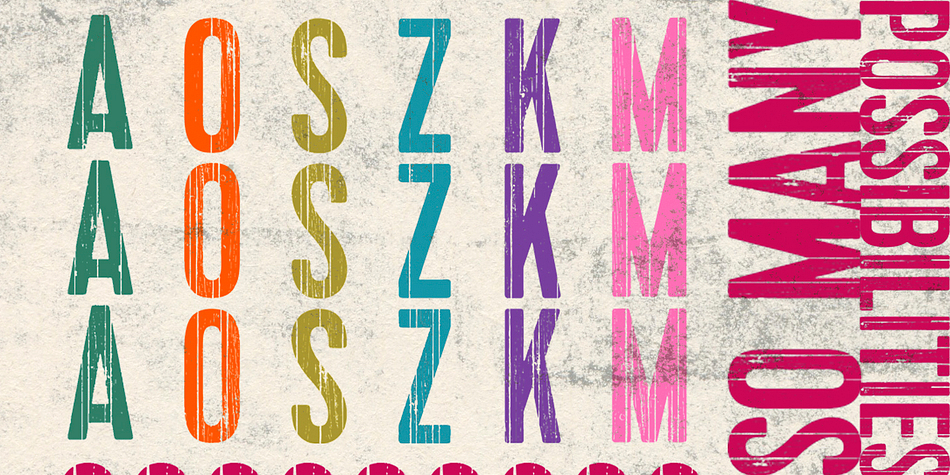 Emphasizing the popular Bobbin font family.