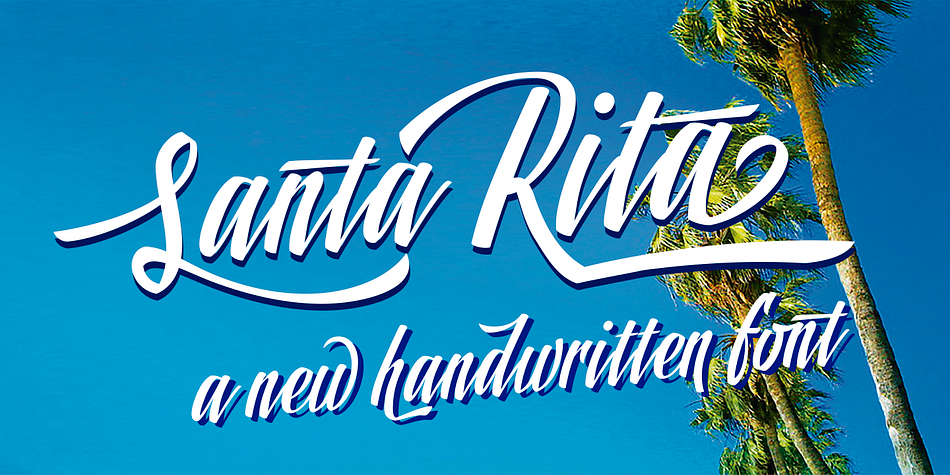 Santa Rita is a new casual and modern script.