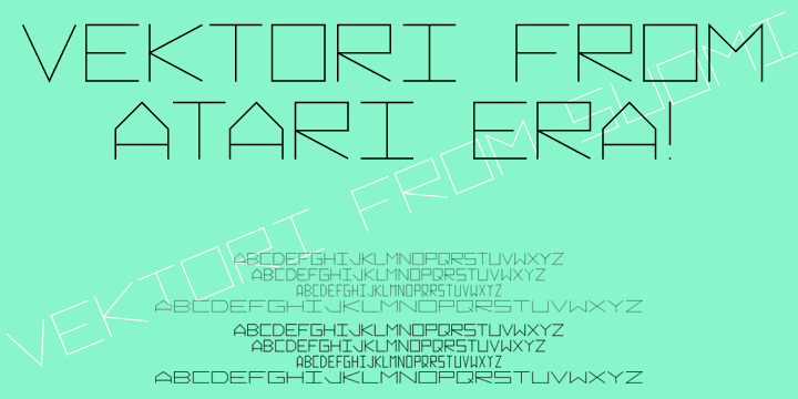 Displaying the beauty and characteristics of the Vektori font family.