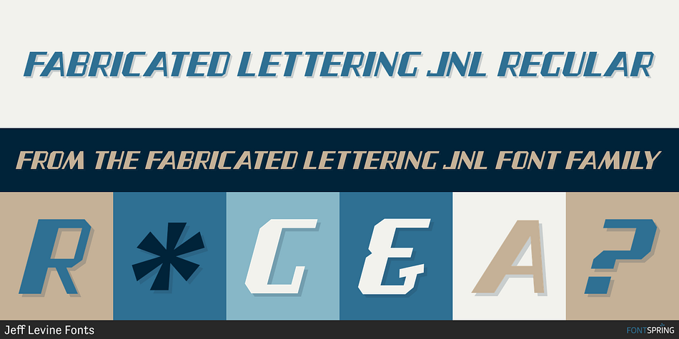 Fabricated Lettering JNL Regular Font