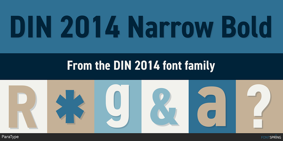DIN 2014 Narrow Font