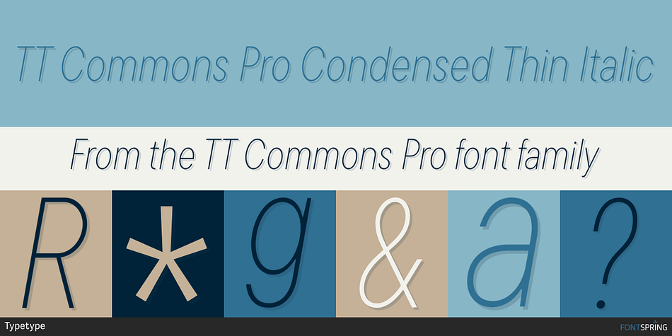TT Commons Pro Condensed Font